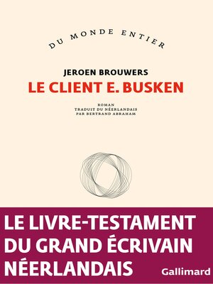 cover image of Le client E. Busken
